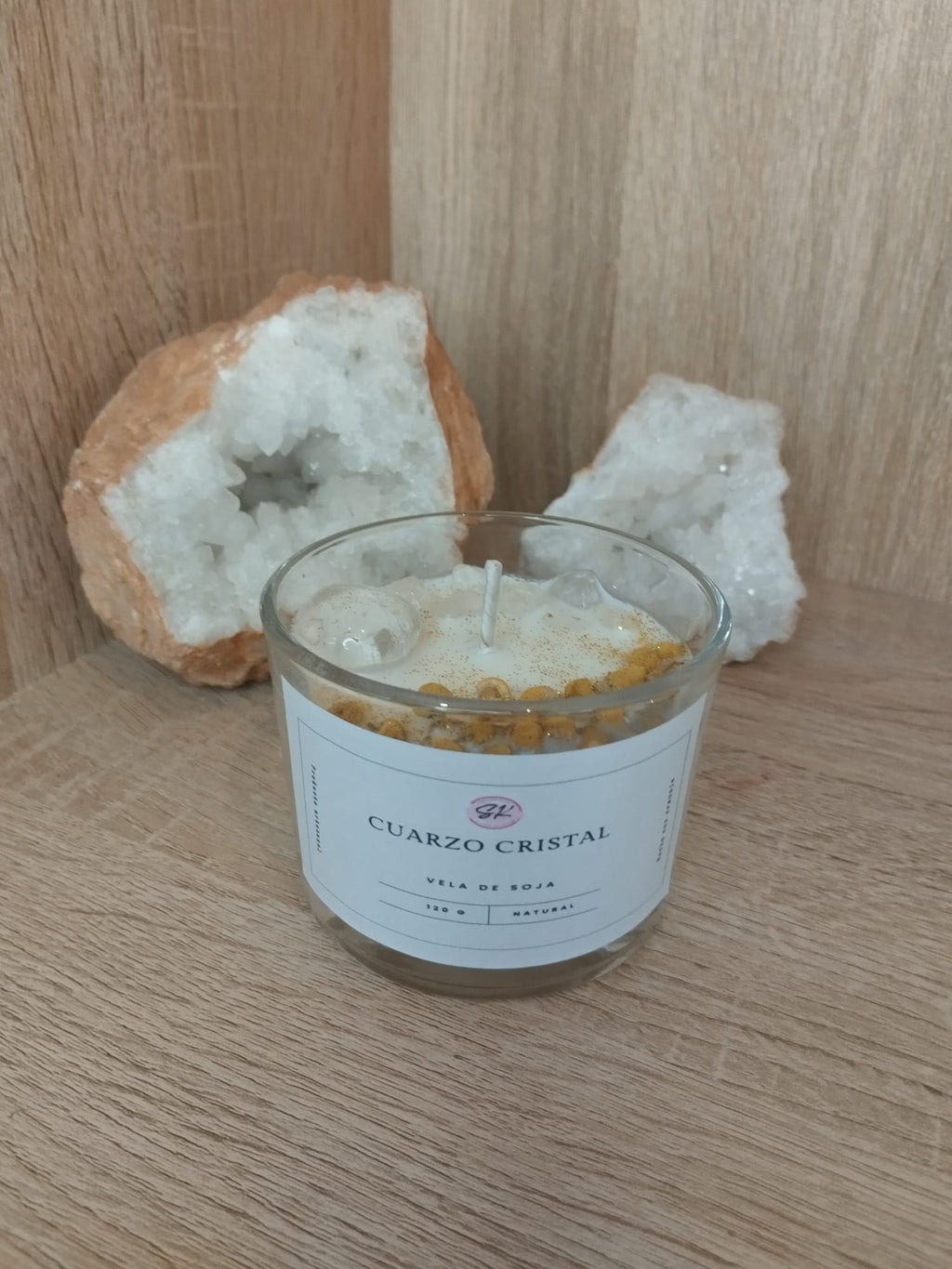 Vela Cuarzo Cristal